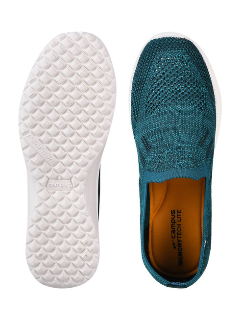 CAMP-KITE Green Women's Slip-ons